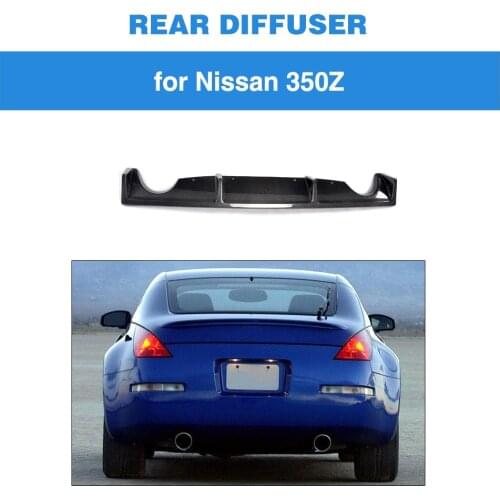 Carbon Fiber Car Rear Bumper Lip Diffuser Spoiler for Nissan 350Z Coupe And Convertible 2 Door 2003 2004 2005 2006