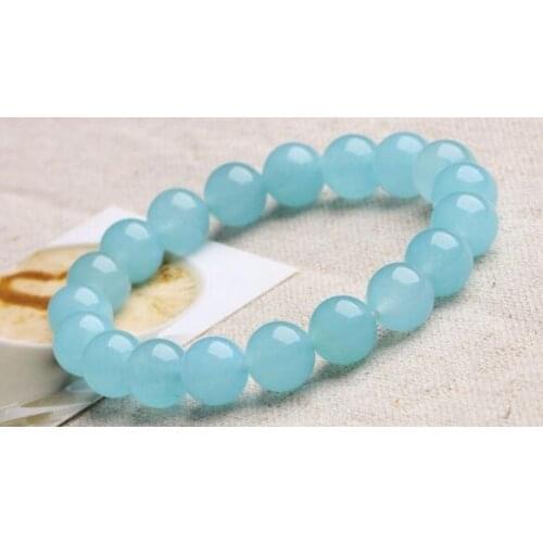 Nouveauté 8mm amazon Bracelets perles rondes fille cadeau belle nouvelle mode bijoux faisant en gros et au détail 7.5"