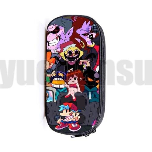Hot Game 3D Anime Friday Night Funkin Pencil Case Boys Girls Handbag Cosmetic Bag Kids School Supplies Stationery Storage Pouch