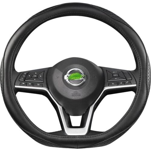 D Shape Car Steering Wheel Cover Genuine Leather For Nissan Qashqai J11 Nissan X-trail T32 Golf 7 Tiguan 2019 2020 Kia Optima K5