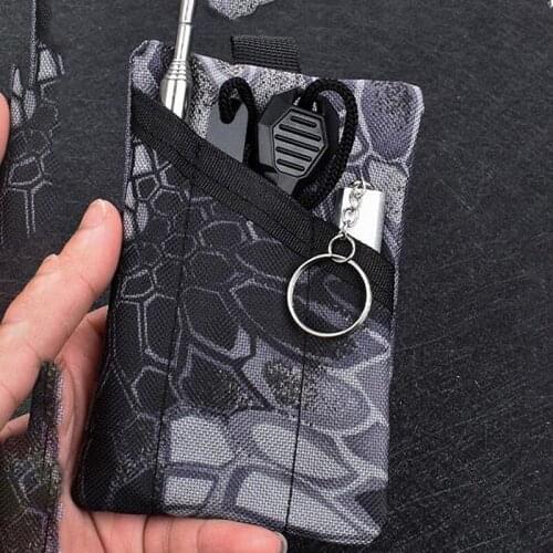 EDC Portable Outdoor Sports Camouflage Belt Bag Tactical Coin Tactical Purse Bag Tool Hunt Camping Hand Running Storage Supplies