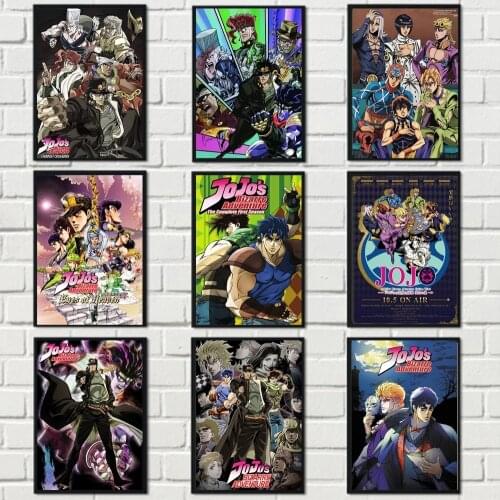 Anime JoJos Bizarre Adventure JOJO Canvas Painting Wall Art Prints Poster Wall Pictures For Home Room Decor (No Frame)