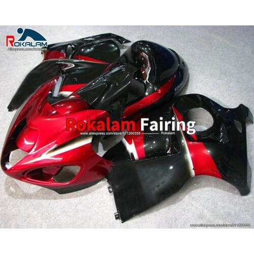 Shell Kit For Suzuki Hayabusa GSXR1300 1999 2007 GSX-R1300 99 00 02 06 07 Black Red Motorcycle Fairings (Injection Molding)