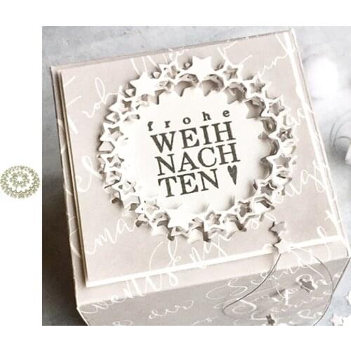 Craft Metal Cutting Dies Cut Die Mold Round Stars Scrapbook Paper Craft Knife Mould Blade Punch Stencils Dies