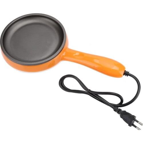 EU Plug 220V Multifunction Mini Electric Non-Stick Frying Pan Eggs Boiler Steamer Automatic Power Off Protect Fit For Breakfast