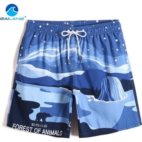 Gailang Brand Swimwear Men Swimsuits Swim Boxer Trunks Surfing Bottoms Quick Drying Square Cut Boardshorts Pluse Size Bermuda