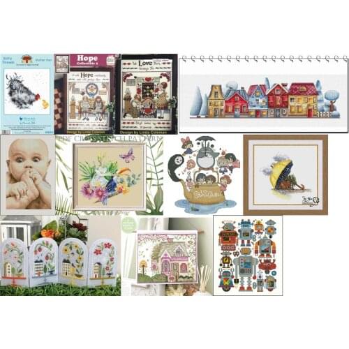 Four Seasons Bell Jar Counted Cross Stitch 11CT 14CT 18CT DIY Chinese Cross Stitch Kits Embroidery Needlework Sets