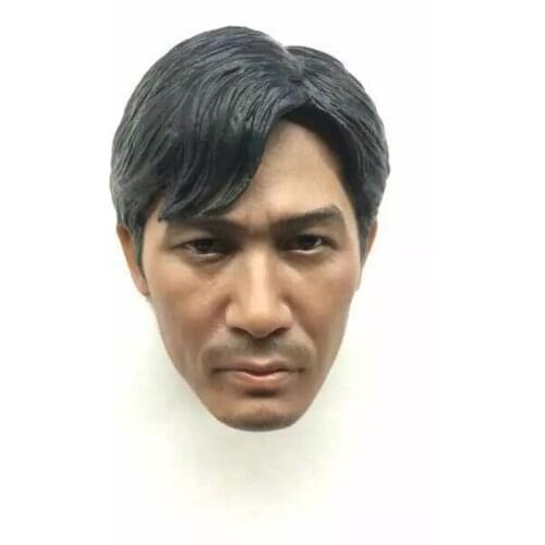 Custom 1/6 Scale Tony Leung Head Sculpt Chiu Wai Headplay Infernal Affairs For Phicen Tbleague Figure toy