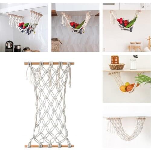 Sturdy Useful Hanging Vegetables Fruit Basket Convenient Fruit Hammock Basket Anti-deform Kitchen Tools