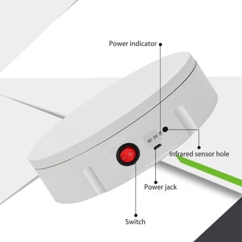 Professional 360 Degree Photography Turntable for Product Photography 22LB Capacity 9 in Diameter,Automatic Remote