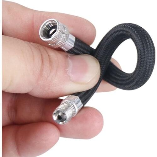 Rubber Twin Wheel Truck Valve Adapter Flexible Pump Extension Tube Tyre Valve Extension Auto Bicycle Motorbike Tyre Accessories