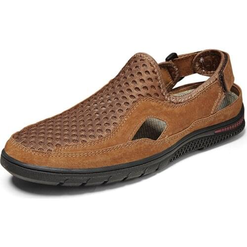 Y10 Hollow Sandals Men 2021 Summer Outdoor Leisure Shoes Men Comfortable Footwear Business Platform Sandals