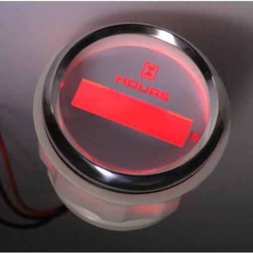 Counter Timer Hourmeter Waterproof Gauge 12V 24V Hour Meter for Marine Boat Engine Motorcycle Car