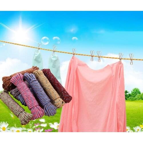 Lanyard Clothesline Bold And Firm Soft Windproof Nylon Rope Cloth Laundry Clothesline Nylon String for Outdoor