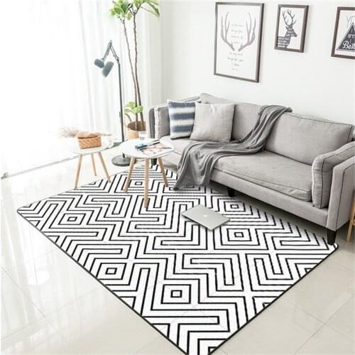 Can Custom Nordic Living Room Carpet Bedroom Study Room Area Rugs Sofa Coffee Table Floor Mats Modern Kids Game Tatami Carpets