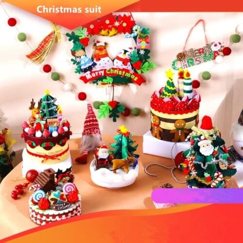Mix Designs Christmas Gift Suit Non-woven Fabric DIY Handmade Craft Christmas for Decorations Home