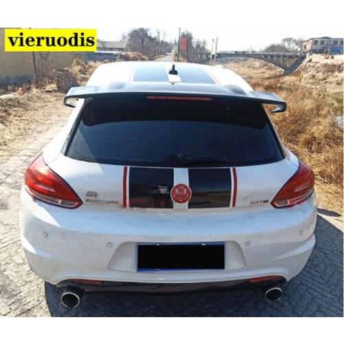 VOTEX style Scirocco Carbon Fiber Rear roof Lip Wing spoiler For Volkswagen VW Scirocco 2010~2014 (not for R)