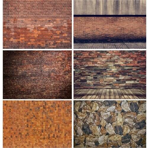Art Fabric Photography Backdrops Props Vintage Brick Wall Baby Portrait Photo Studio Background 21801ZTM-04