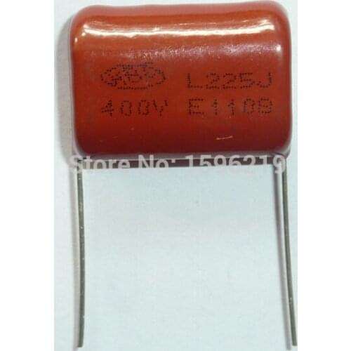 10pcs CBB capacitor 225 400V 225J 2.2uF 2200nF P26 CL21 Metallized Polypropylene Film Capacitor