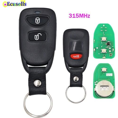 2 Buttons Remote Key Control Fob 315MHz for Hyundai Tucson Accent