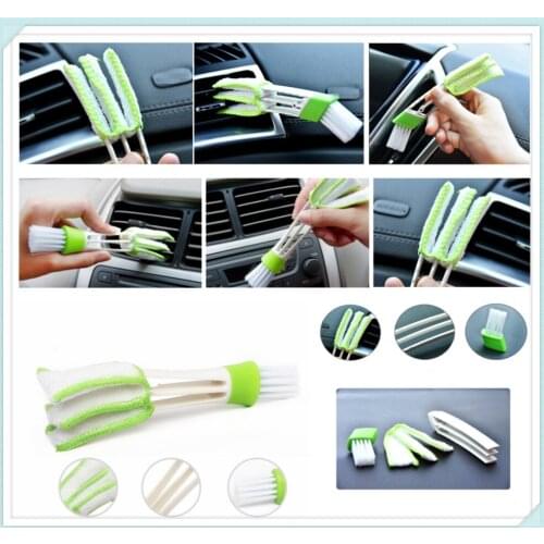 2PCS Car Air Conditioner Vent Outlet Cleaning Brush SLIT Cleaner Duster Brush for ford Five FG F-350 F-250 E-Series Interceptor