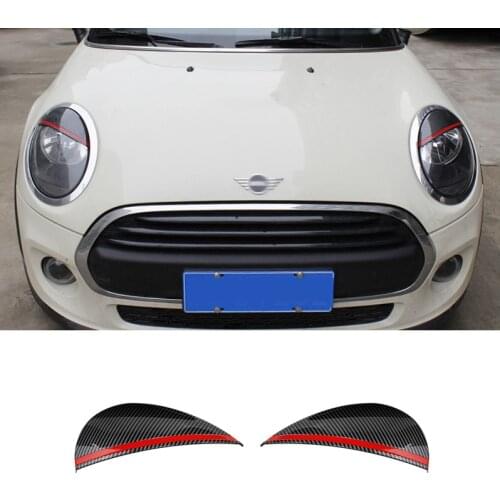 Car Sticker Light Eyebrow Shell Headlight Decoration Cover For MINI Cooper S F54 F55 F56 F57 R55 R56 Modification Accessories