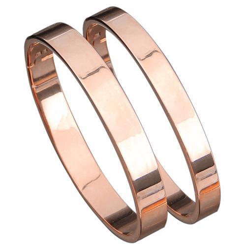 Ellipse Bracelets Bangles Jewelry Copper Lover Love Polished Cuff Bangle Bracelet Wrist Bracelet Jewelry for Men Women