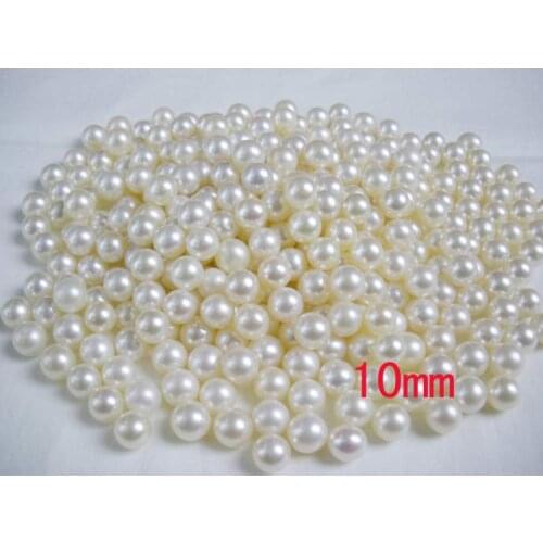 Pearl Beads For Jewelry Making DIY Bracelet Necklace Plastic Ball White Blank 10mm 12mm Fashion Classic Handicrafts Accessories