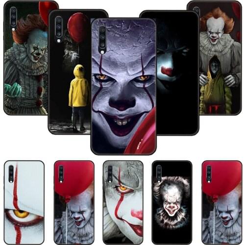 Phone Case For Samsung Galaxy A 50 51 71 70 7 5 10 20 30 40 41 21 S E Black Cover Coque 3D Stephen Kings It Horror clown