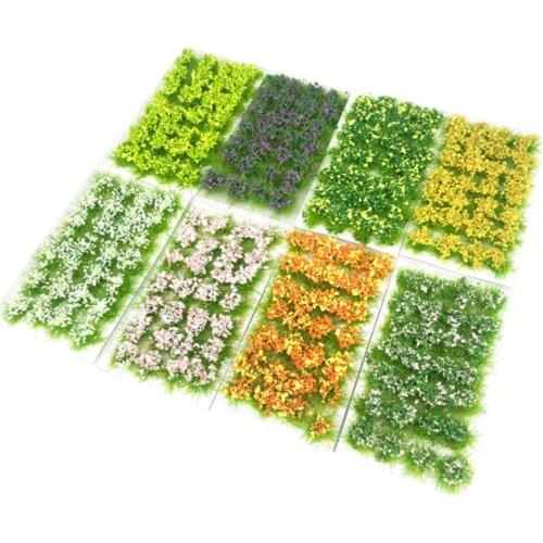 Flower Model Flower Cluster Toys Simulation Grass Wild Rose Train Flower For Sand Table Layout Making Diy Landscape Diorama
