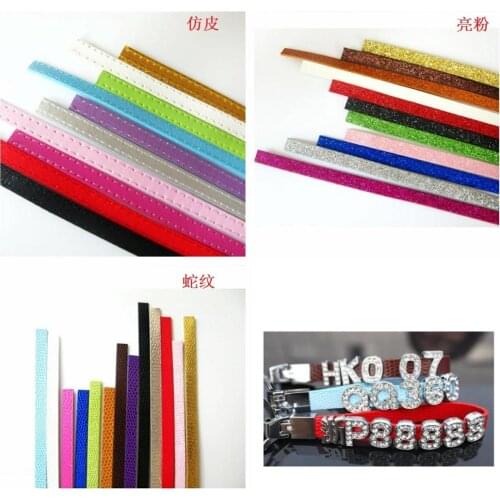 PU leather 8mm*1m blink snake skin pattern band for Key Chain DIY for bag