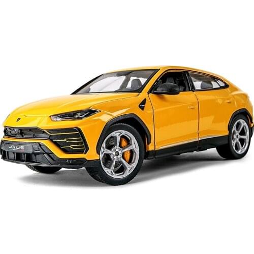 WELLY 1:24 Lamborghini Urus SUV Alloy Luxury Vehicle Diecast Pull Back Cars Model Toy Collection Xmas Gift