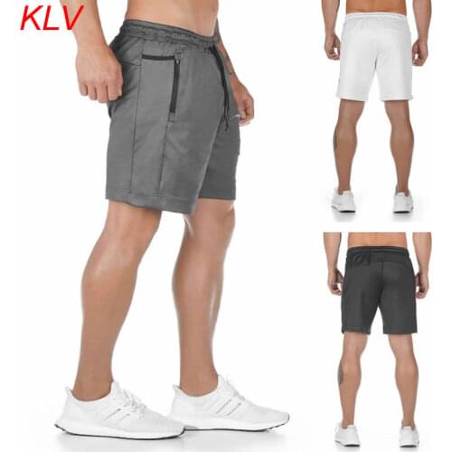 Men Fitness Muscle Sports Running Shorts Quick Dry Basketball Trianing Pants Multi Pockets Athletic Drawstring Sweatpant