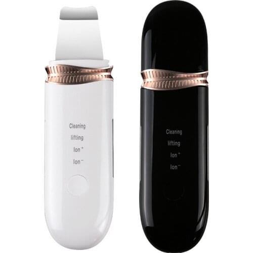 New Electric Sonic Facial Dead Skin Scrubber Professional Digital EMS Ion Face Ultrasonic Skin Scrubber Blackhead Remover