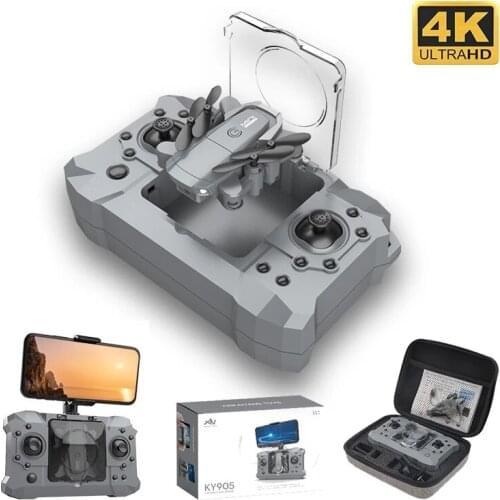 New KY905 Mini Drone With 4K Camera HD Foldable Quadcopter One-Key Return WIFI FPV RC Helicopter Quadrocopter Kid Toys