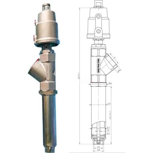 All Stainless Steel Drip Proof DN25 (35mm) 38mm 1-inch Filling Valve Large Capacity Mineral Water Filling Head