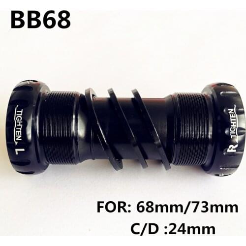 SMLLOW BB68 AL7075 CNC 2 Colour Mountain BIKE Bicycle 68/73MM Integrated Hollow BB bike Axis Thread-in Axis