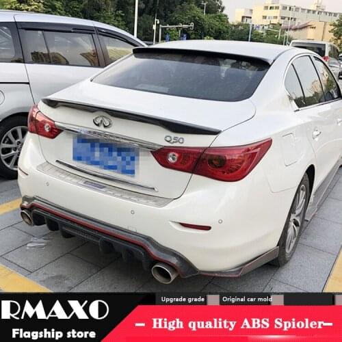 For Infiniti Q50 Spoiler 2015-2018 Infiniti Q50 Spoile High Quality Carbon Fiber Car Rear Wing Rear Spoiler