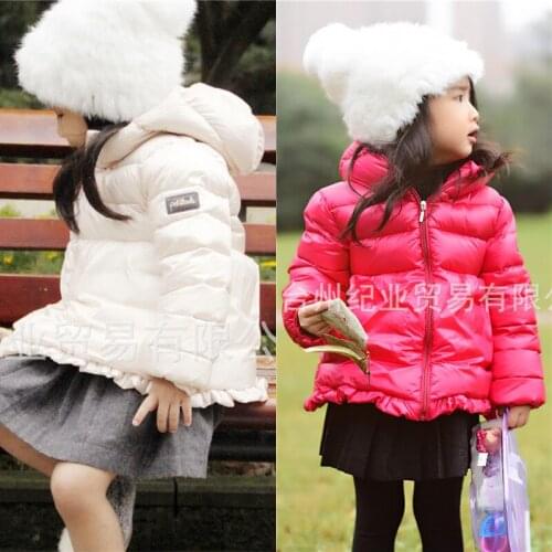 Tonytaobaby Winter New Baby Girls Childrens Clothing Down Jacket White Duck Hooded Down Jacket Girls Winter Coats