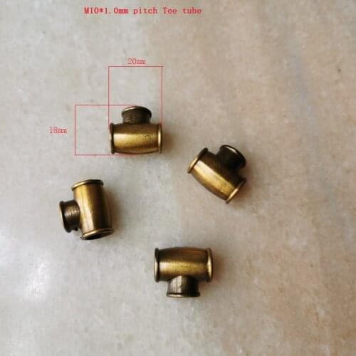10pieces/lot antique gold/antique bronze M10 tee coupling, 3 ways connection Tee connection; duplex fitting for lighting lamps