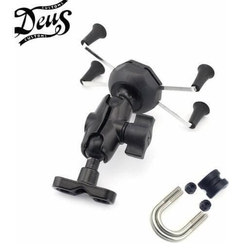 Phone Holder USB Charger For YAMAHA XJ6 Diversion MT10 MT-125 V-MAX 1700 BT1100 BULLDOG Motorcycle GPS Navigation Bracket X-Grip