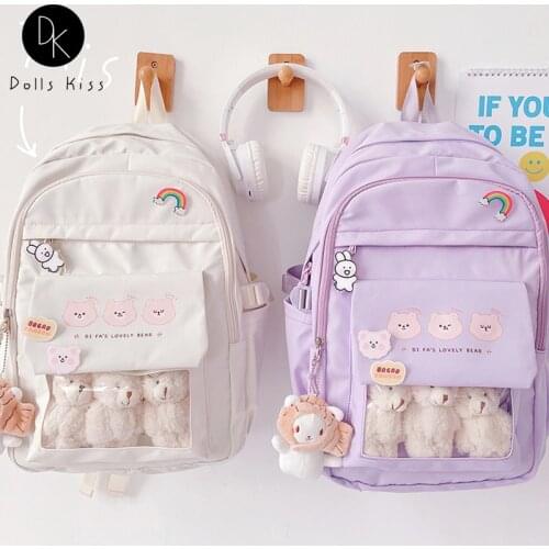 Ladies Japanese Cute Ita Bag Students Kawaii Casual Canvas School Bag Women Laptop Mochila Girls School Bag Travel Bag Rucksack