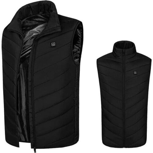 Sleeveless Fever Vest USB Smart Charging Heating Waistcoat Men Women Warm Breathable Jacket Winter Outdoor Hiking Clothing M-3XL
