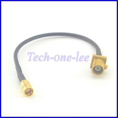 10pcs/lot GSM Antenna Extension Cord RF Coaxial Cable Fakra K Male to SMB Female Jack Connector Pigtail Cable RG174 15CM
