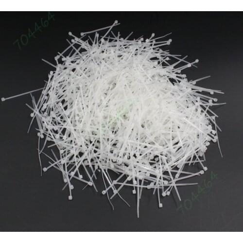 1000pcs /pack 60mm x 1.8mm Nylon Cable Tie Wire Strap Zip Ties Office Computer Tidy Self-Locking