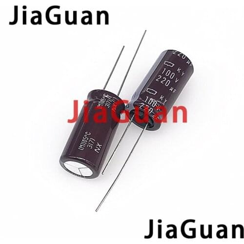 20pcs NEW CHEMI-CON 220uf/100v NIPPON KY 100V220UF 12.5x25MM electrolytic Capacitor 220UF 100V NCC ky 100v 220uf