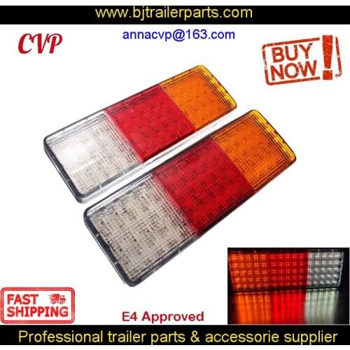 2X 10-30V LED Trailer Truck Rear Lights Taillights RV Parts Signal Lamps Stop Tail Reverse Indicator Camper Caravan Accessores