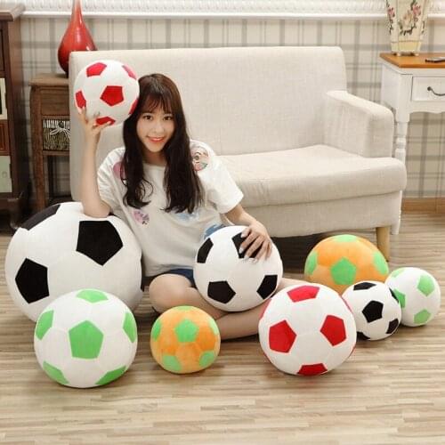 45cm 4 color stretch football plush toy pillow pillow football souvenir mascot child doll football fan gift