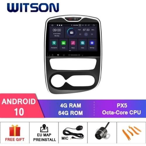 WITSON Android 10.0 CAR DVD PLAYER for RENAULT CLIO 2017 Car Multimedia Player Stereo AutoAudio GPS Navigation DVD Video Carplay