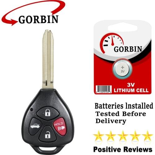 HYQ12BBY for Toyota Car Key 314.4 Mhz ID67 or G Chip Car Remote Key for Toyota Camry Avalon Corolla Matrix RAV4 Venza Yaris